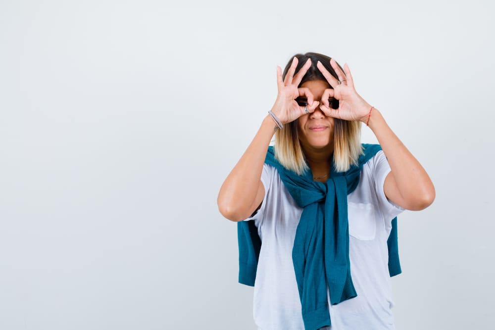 Wada wzroku u kobiety